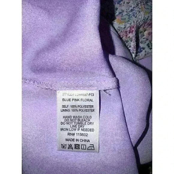 Meraki Tiered Floral Chiffon Dress Ruffles NWT Size Medium - Picture 5 of 7